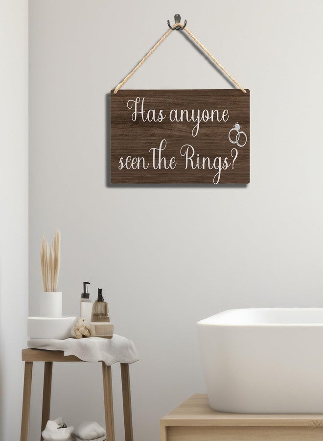 Ryeolo Ring Bearer Sign - Rustic Wedding Decorations, Here Comes the Bride, 11.8x5.9 Inch Wall Pediment - Image 3